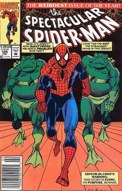 The Spectacular Spider-Man #185 cover