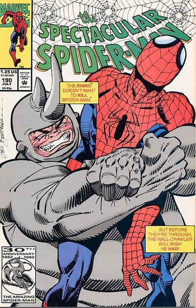 The Spectacular Spider-Man #190 cover