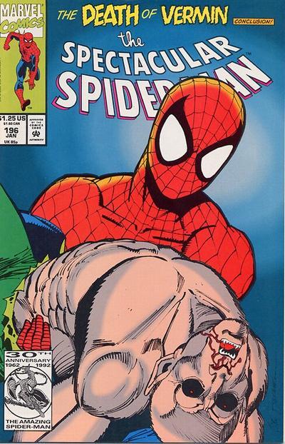 The Spectacular Spider-Man #196 cover