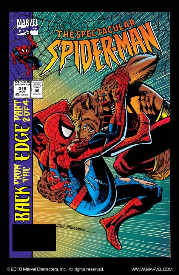 The Spectacular Spider-Man #218 cover