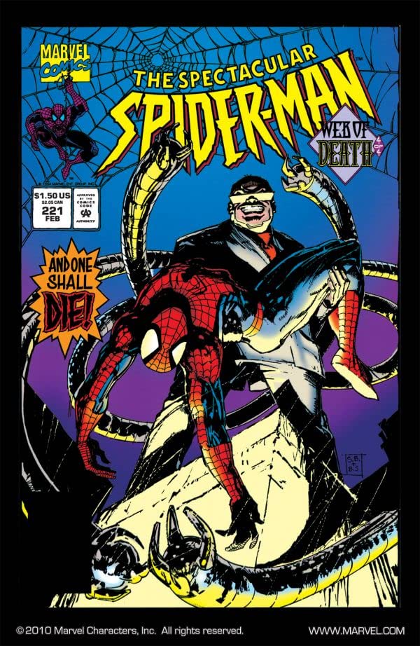 The Spectacular Spider-Man #221 cover