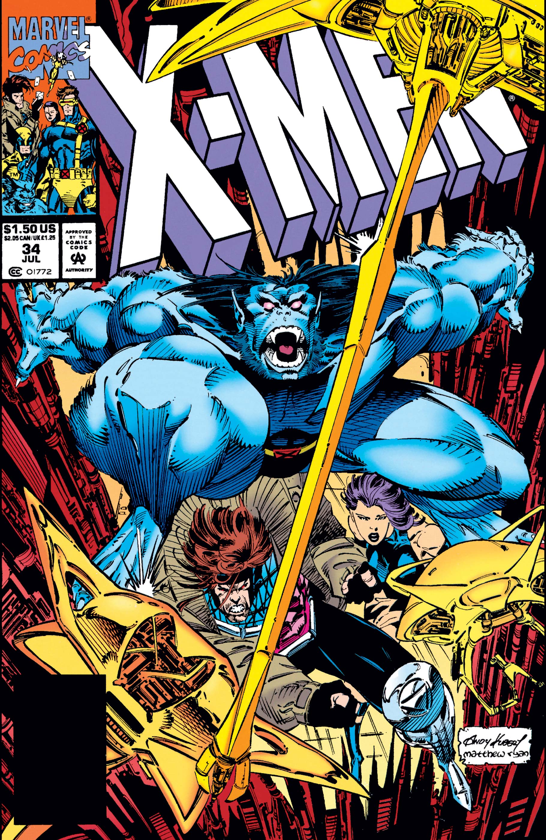 X-Men #34 cover