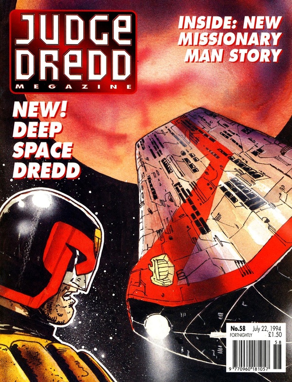 Judge Dredd the Megazine #58 cover