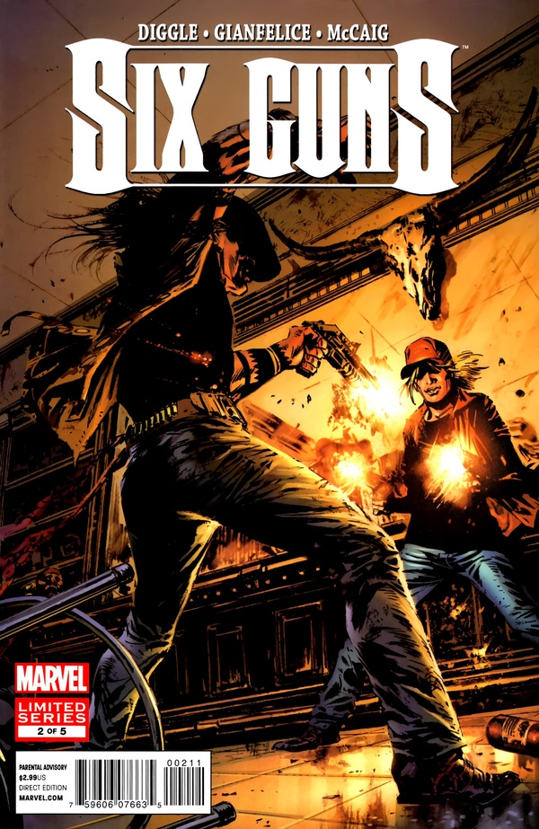 Six Guns #2 cover