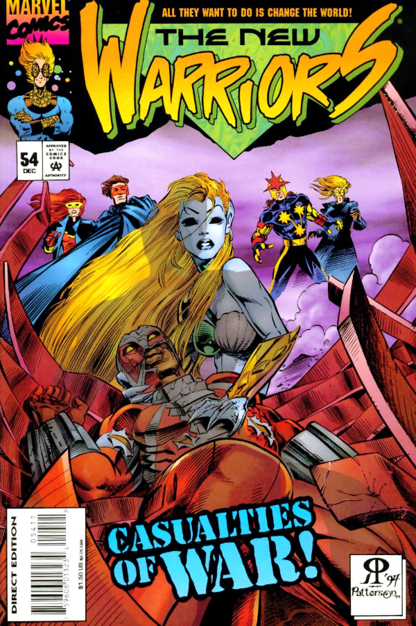 The New Warriors #54 cover