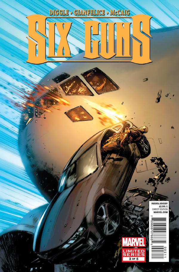 Six Guns #3 cover