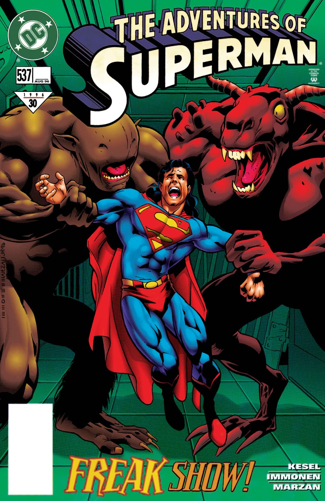 Adventures of Superman #537 cover