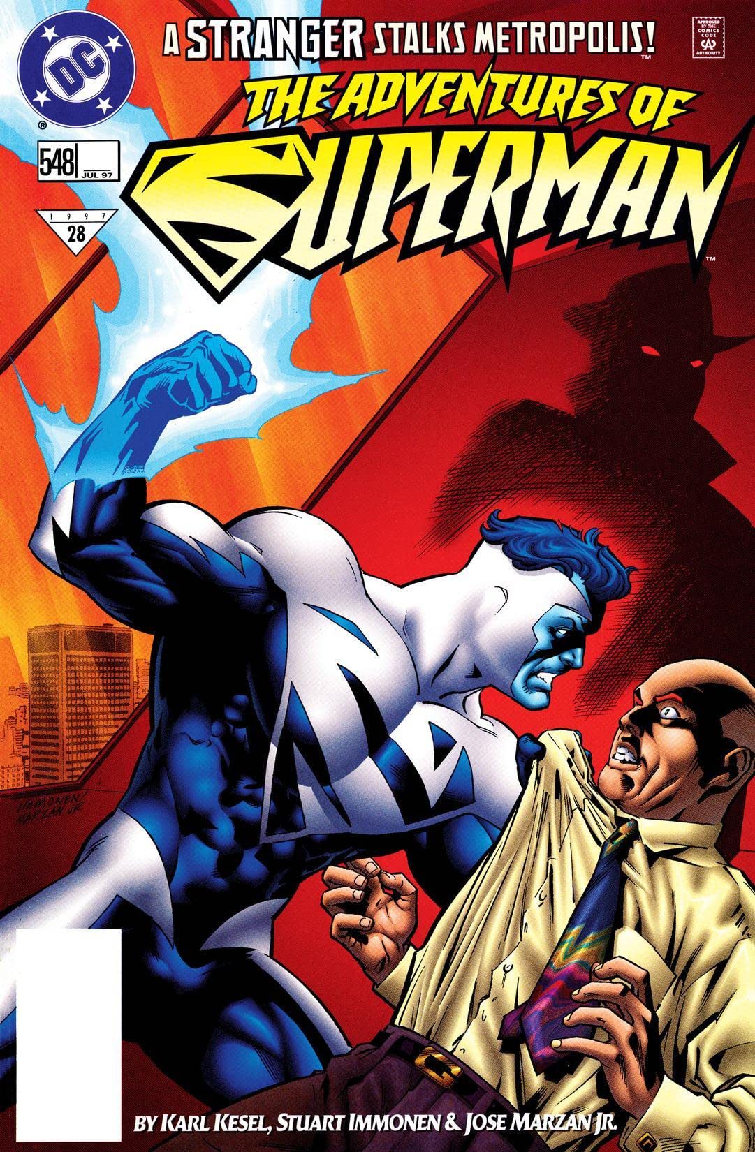 Adventures of Superman #548 cover