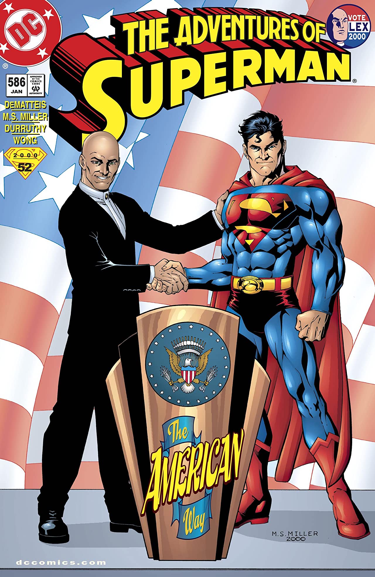 Adventures of Superman #586 cover