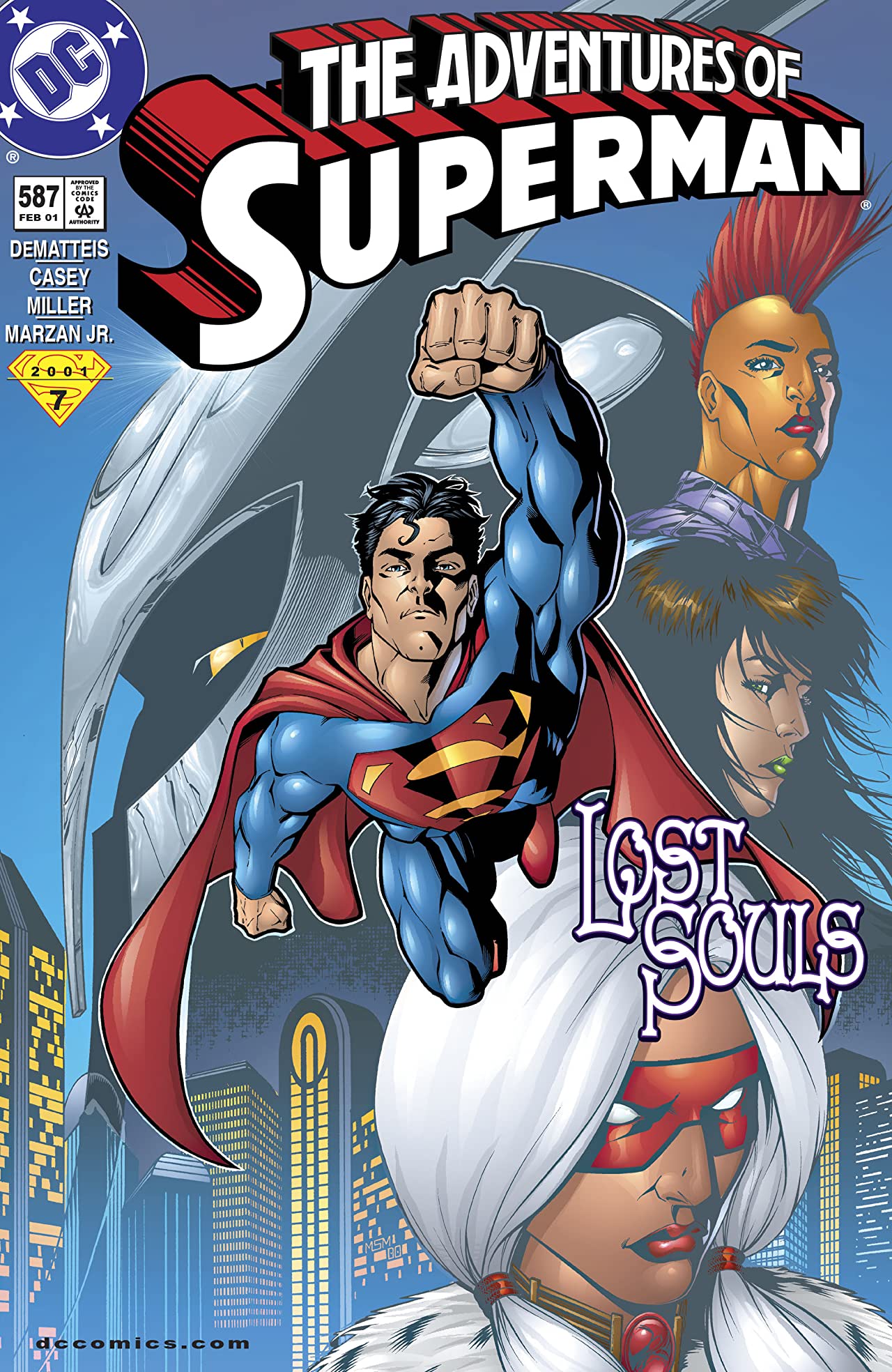 Adventures of Superman #587 cover