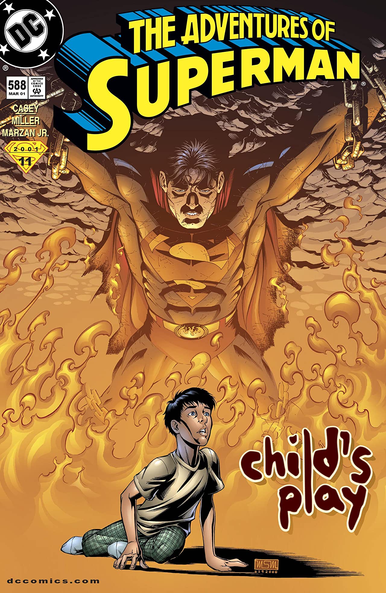 Adventures of Superman #588 cover