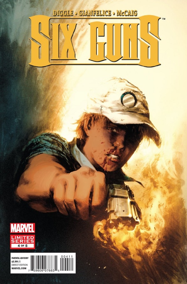 Six Guns #4 cover