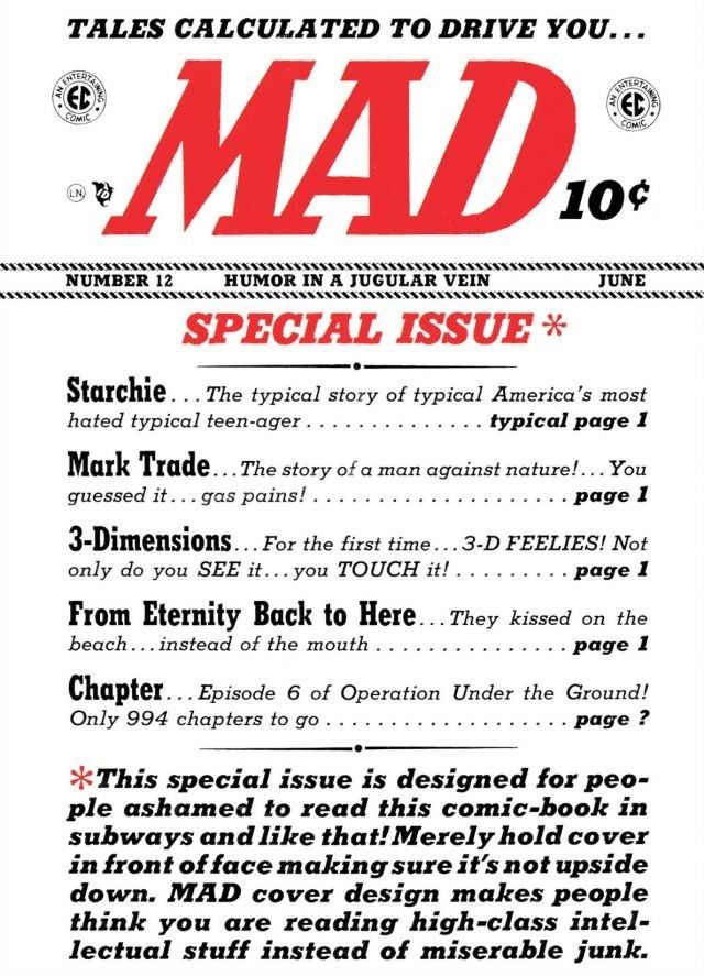 Mad #12 cover