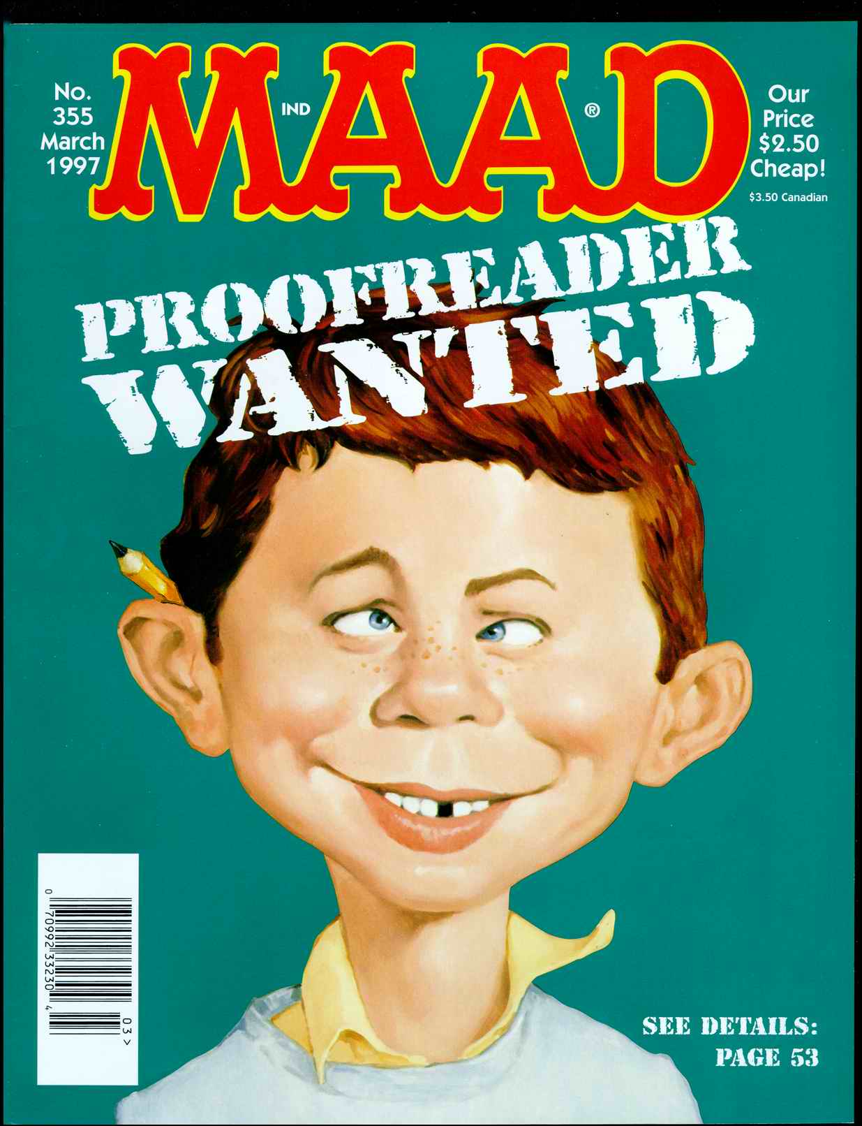 Mad #355 cover