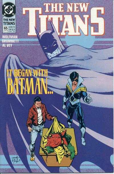 The New Titans #65 cover
