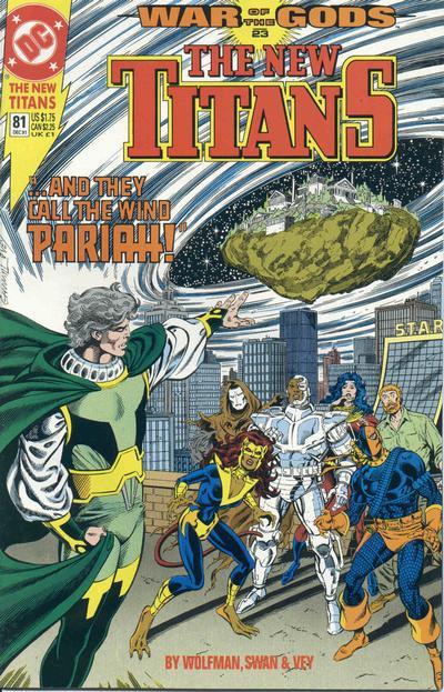 The New Titans #81 cover
