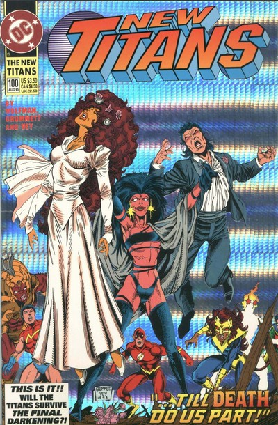 The New Titans #100 cover