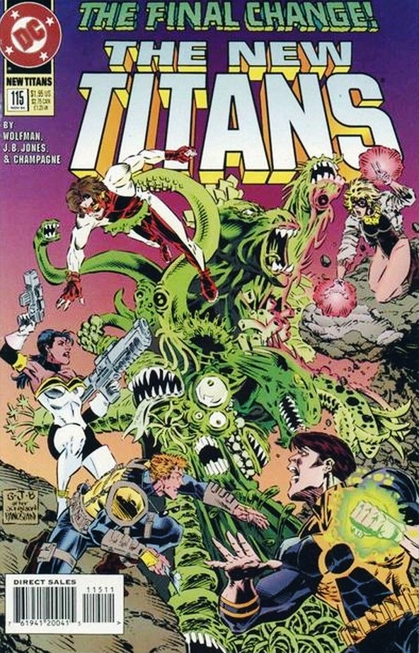 The New Titans #115 cover