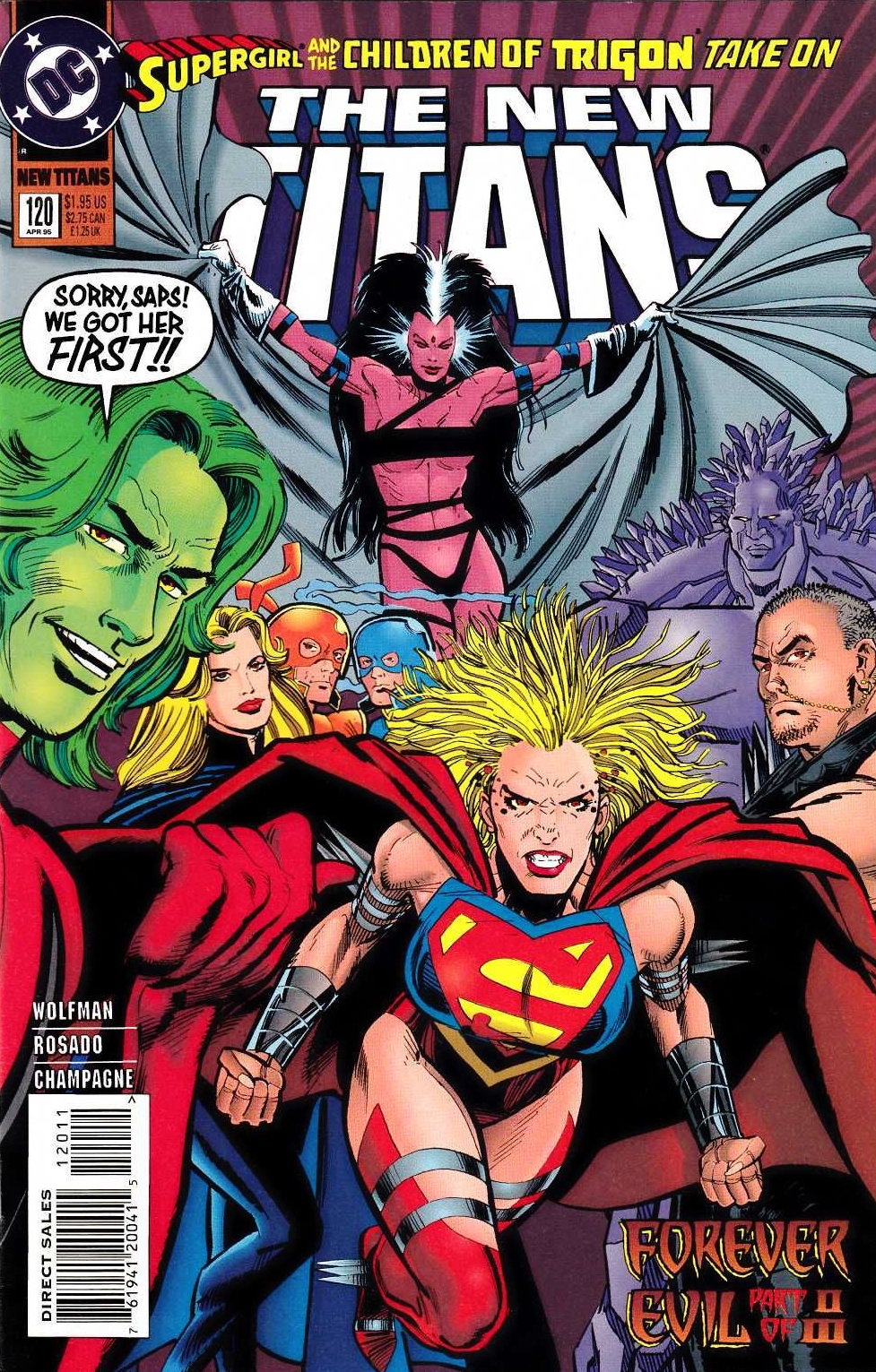 The New Titans #120 cover