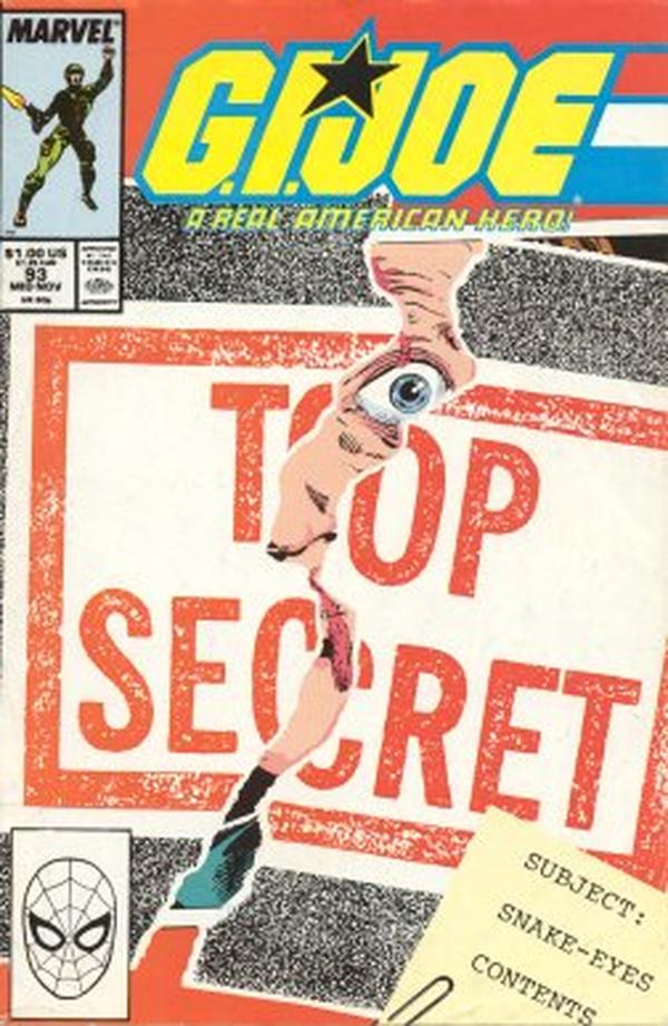 G.I. Joe, a Real American Hero #93 cover