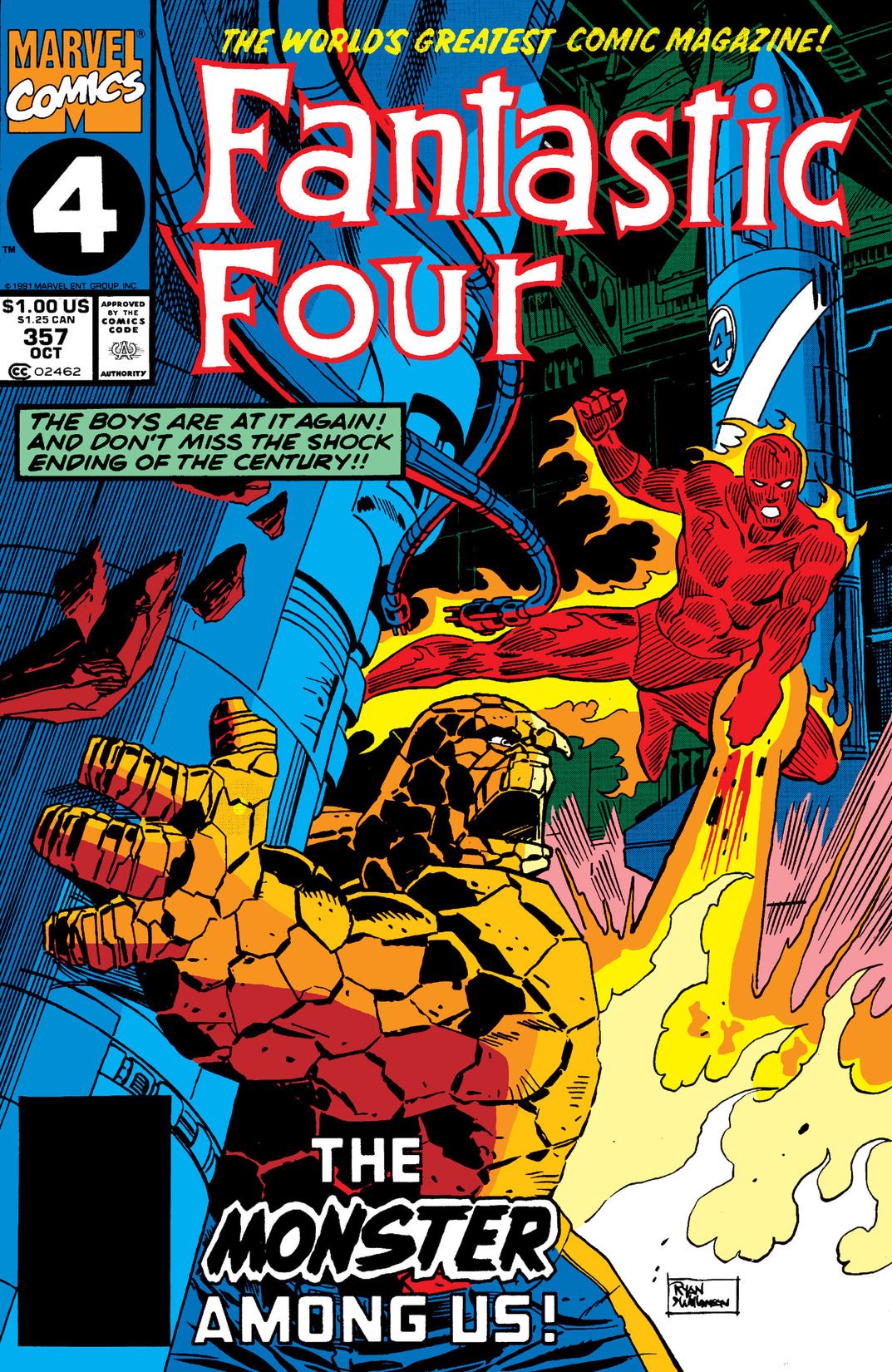 Fantastic Four #357 cover