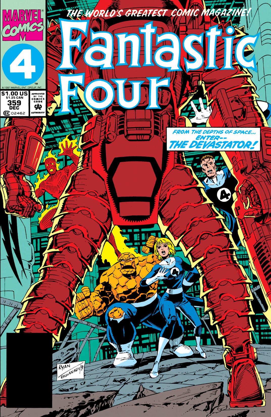 Fantastic Four #359 cover