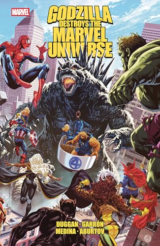 Godzilla Destroys the Marvel Universe #[nn] cover