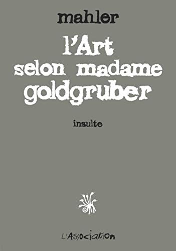 L'Art selon Madame Goldgruber #[nn] cover