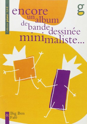 Encore un album de bande dessinée minimaliste...