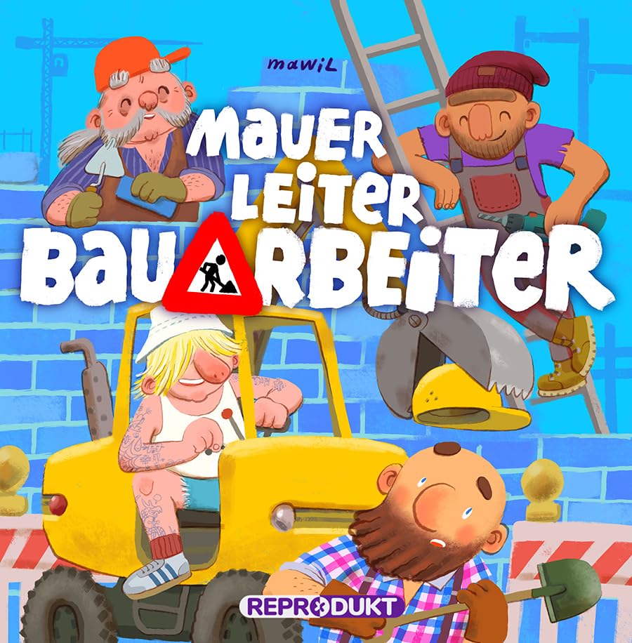 Mauer, Leiter, Bauarbeiter #[nn] cover