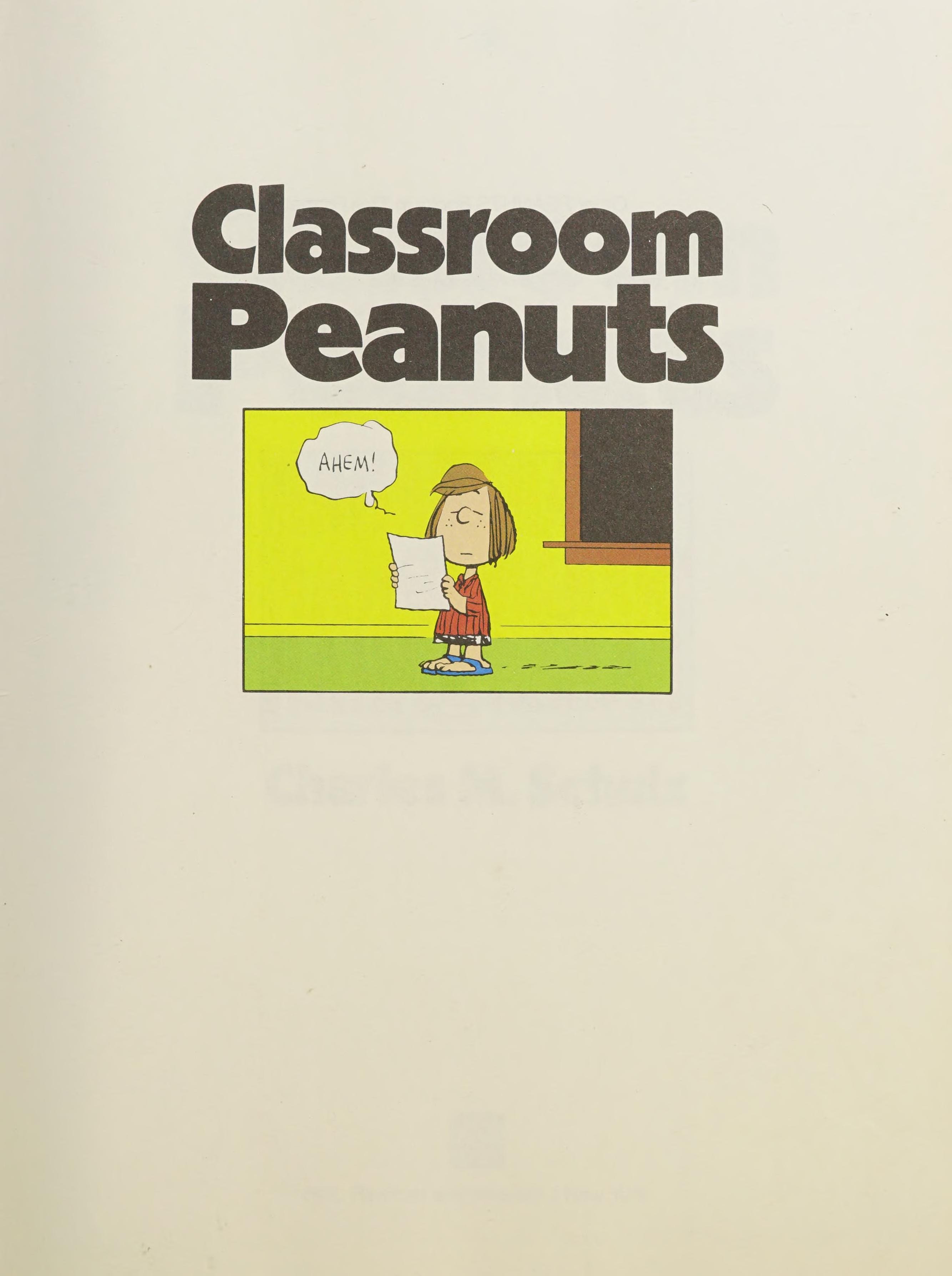 Classroom Peanuts #[nn]