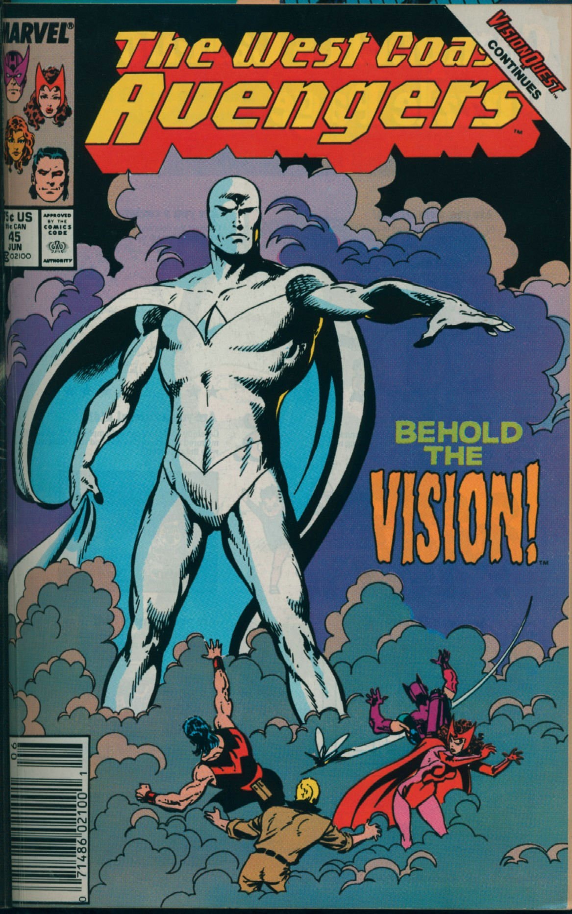Avengers West Coast: Vision Quest #[nn] cover