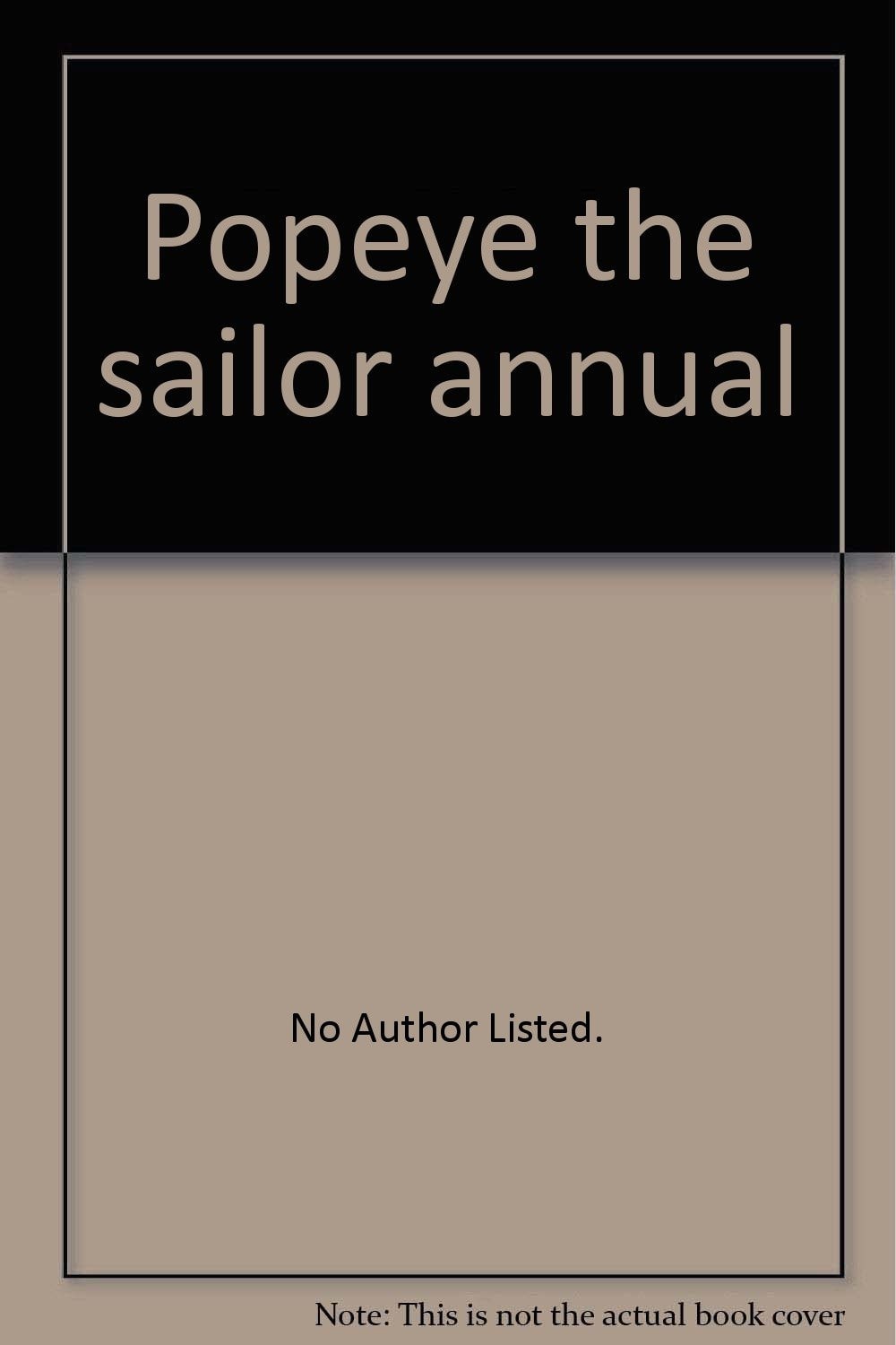 Popeye the Sailor Annual #1980