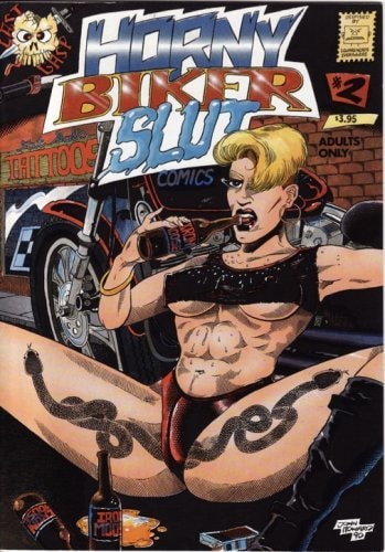 Horny Biker Slut Comics #2 cover