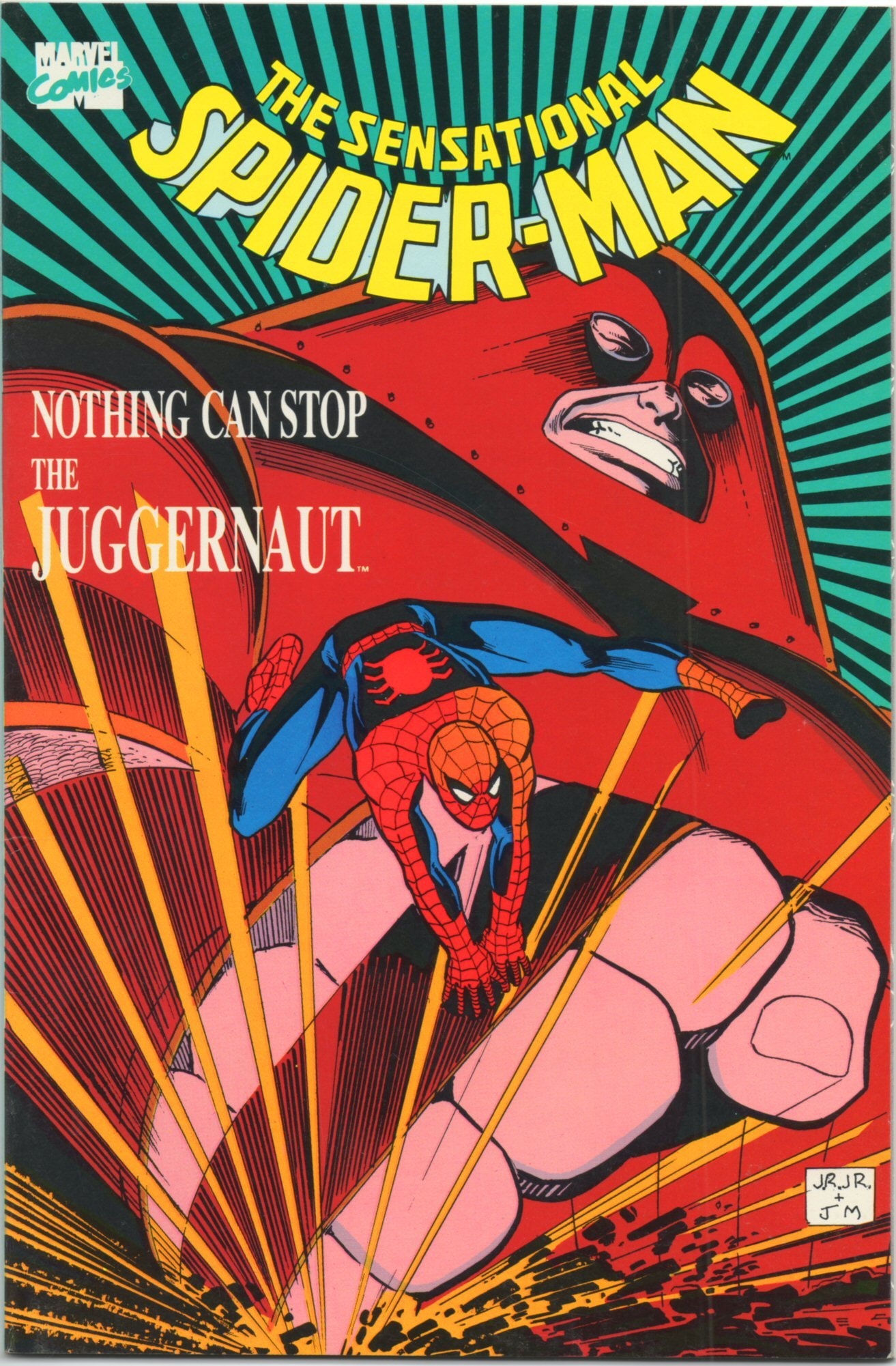 The Sensational Spider-Man in Nothing Can Stop the Juggernaut #[nn] cover