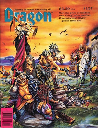 Dragon Magazine #6 / 127 cover
