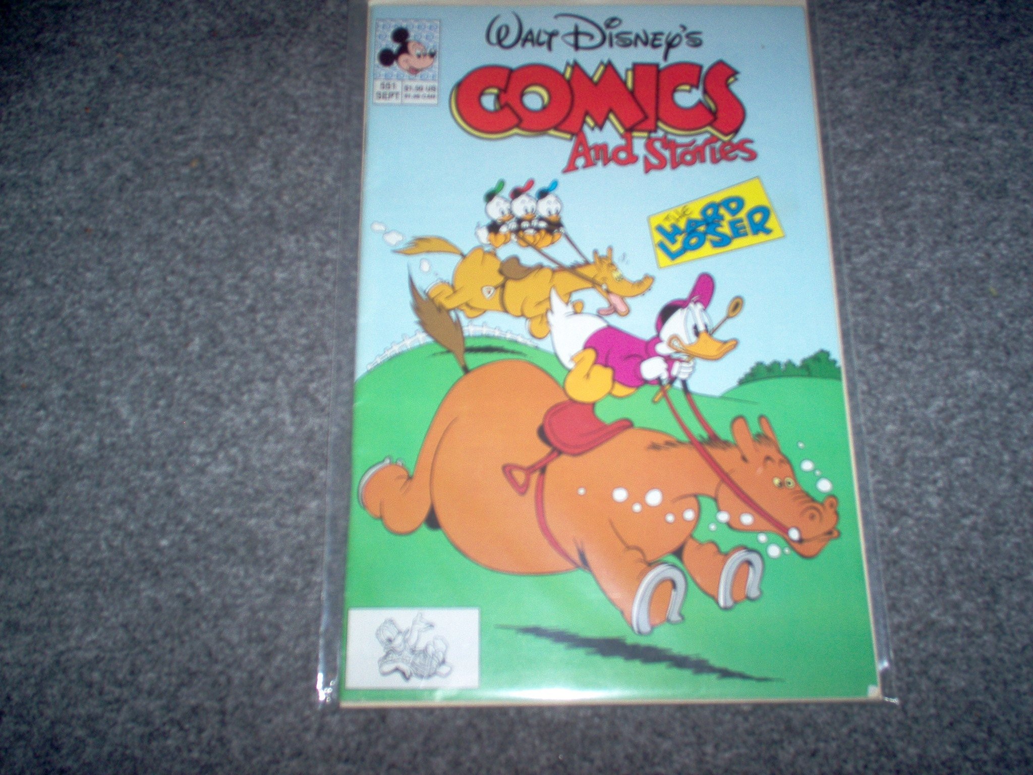 Walt Disney's Comics and Stories #551 cover