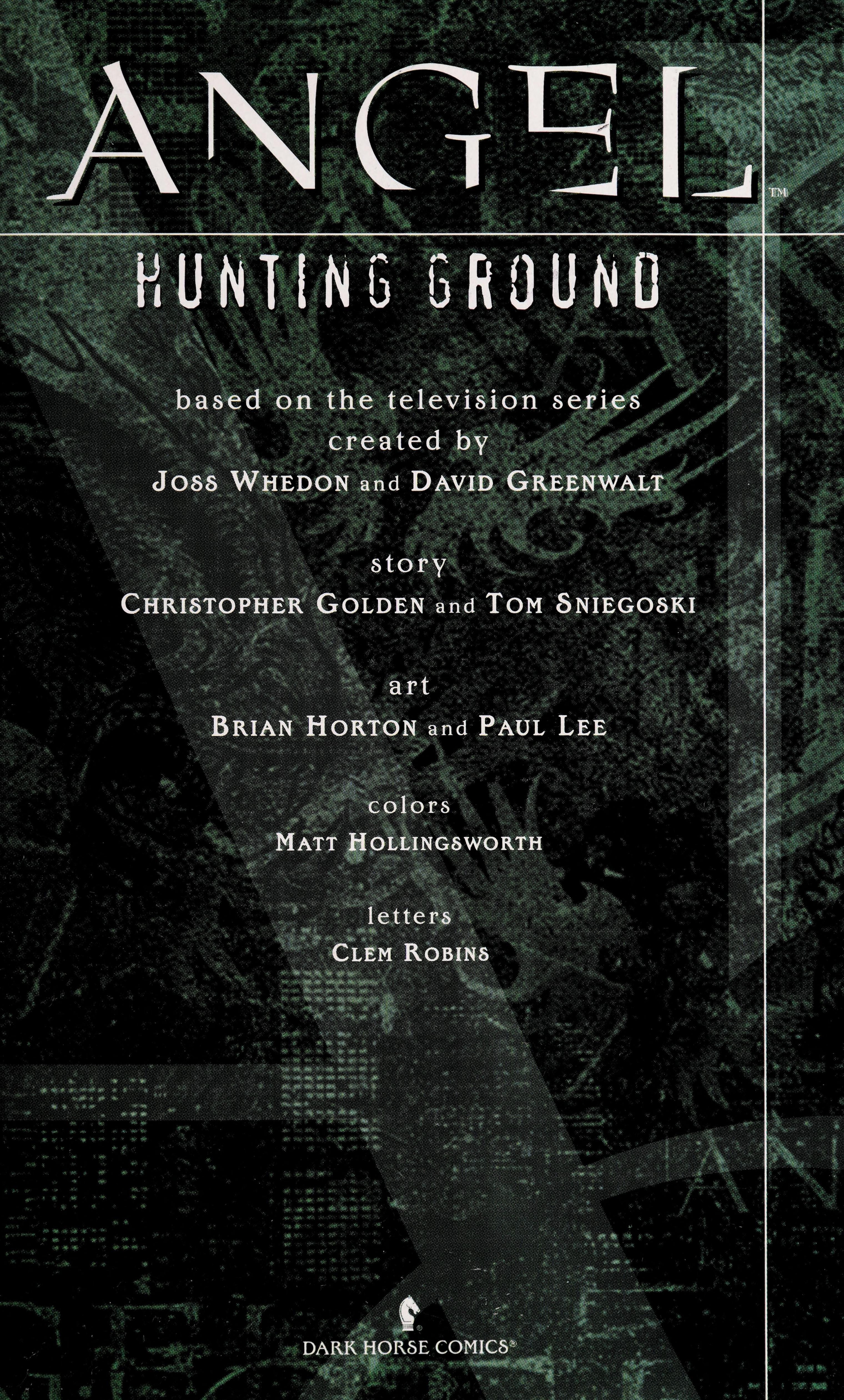 Angel: Hunting Ground #[nn] cover