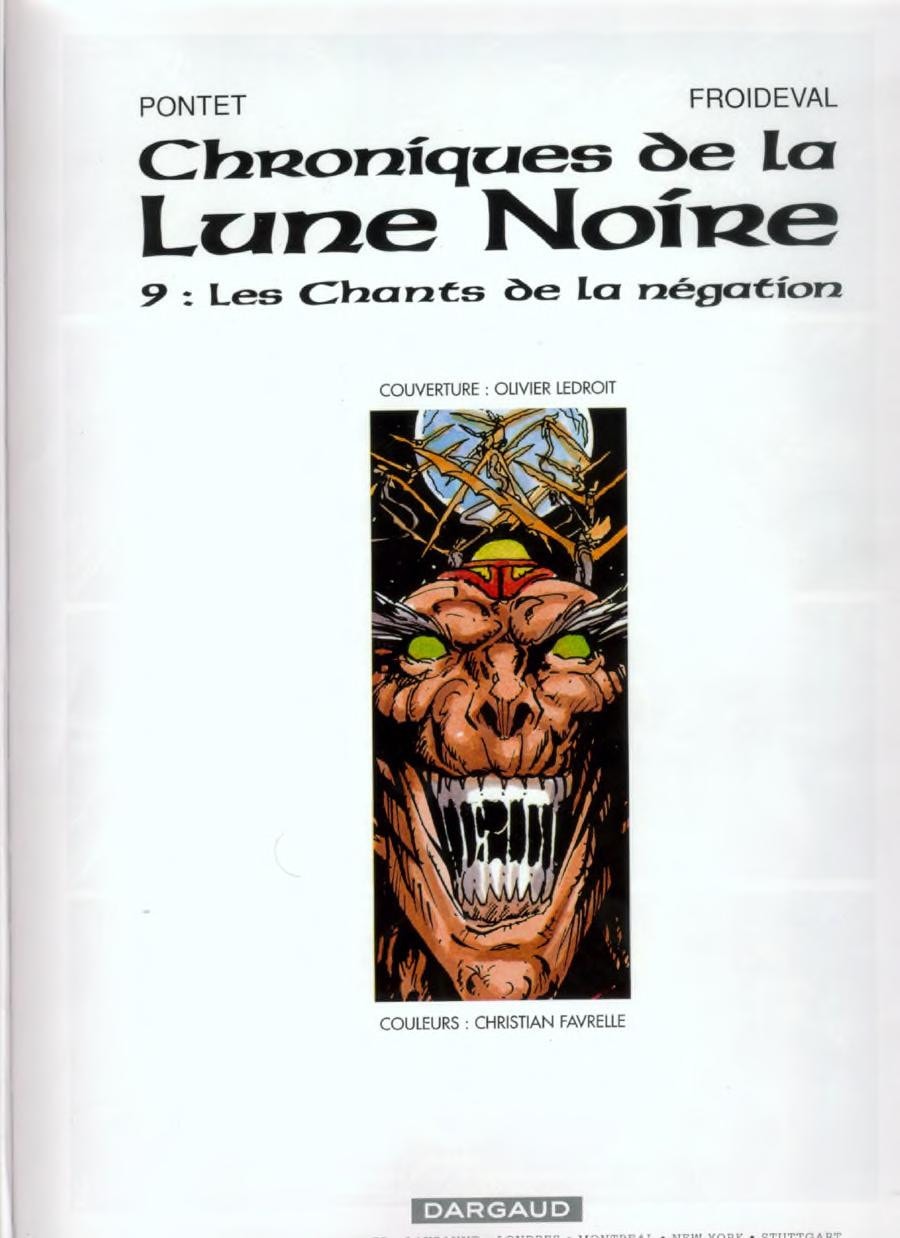 Chroniques de la lune noire #9 cover