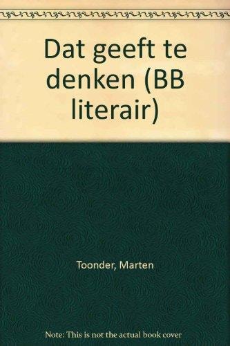 Dat geeft te denken #[nn]