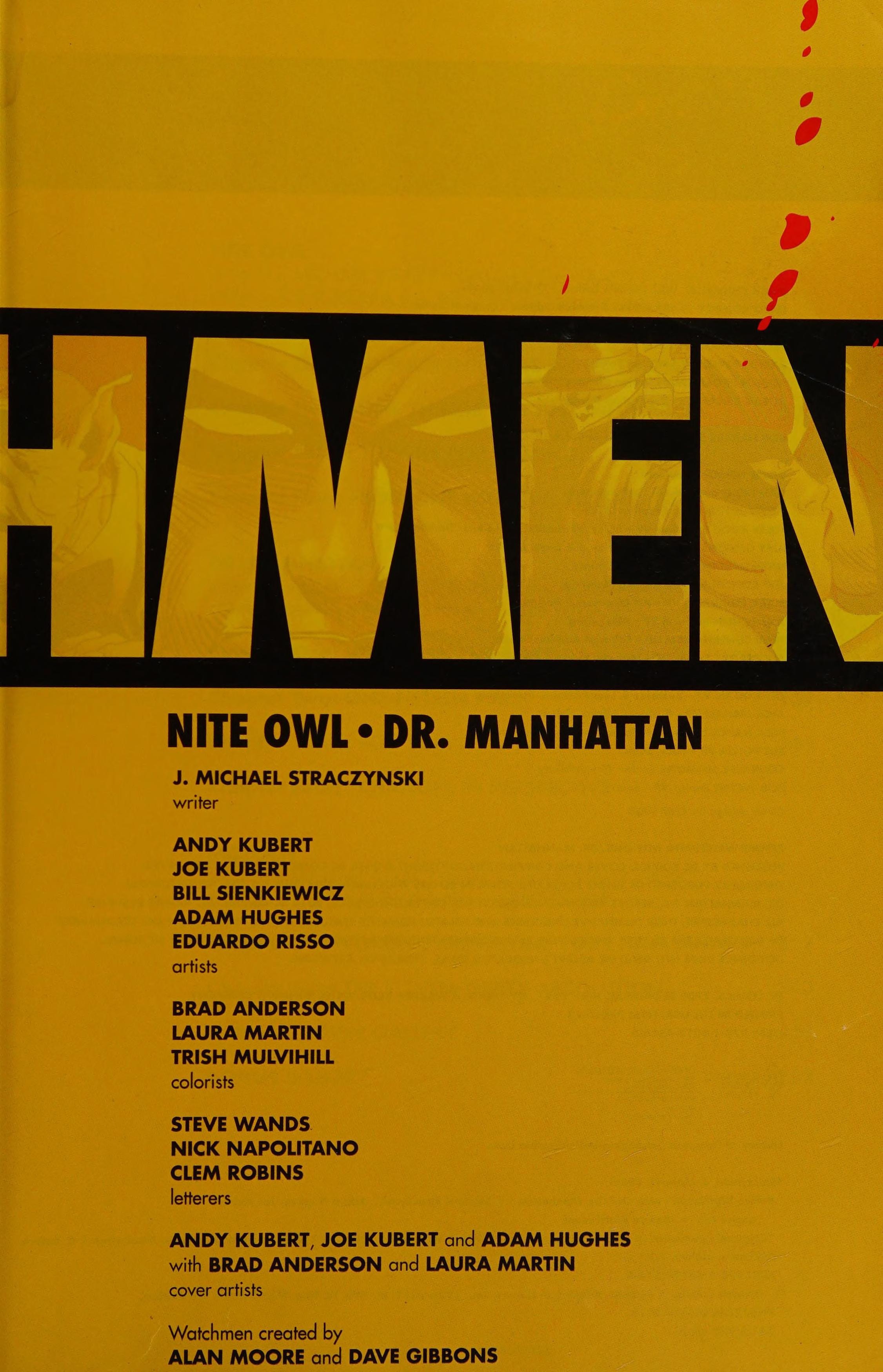 Before Watchmen: Nite Owl / Dr. Manhattan #[nn] cover