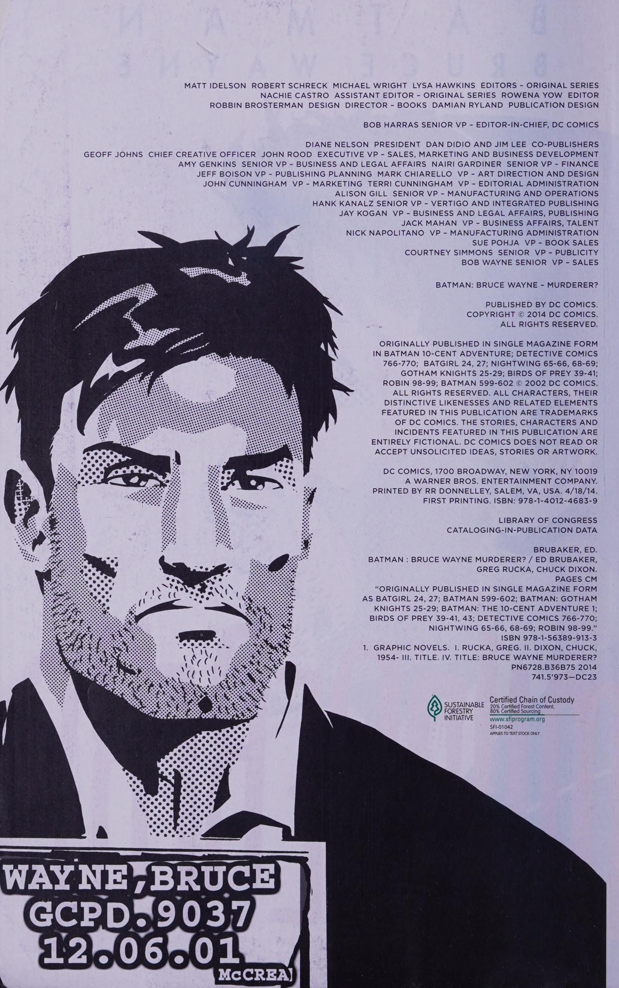 Batman: Bruce Wayne - Murderer? #[nn]