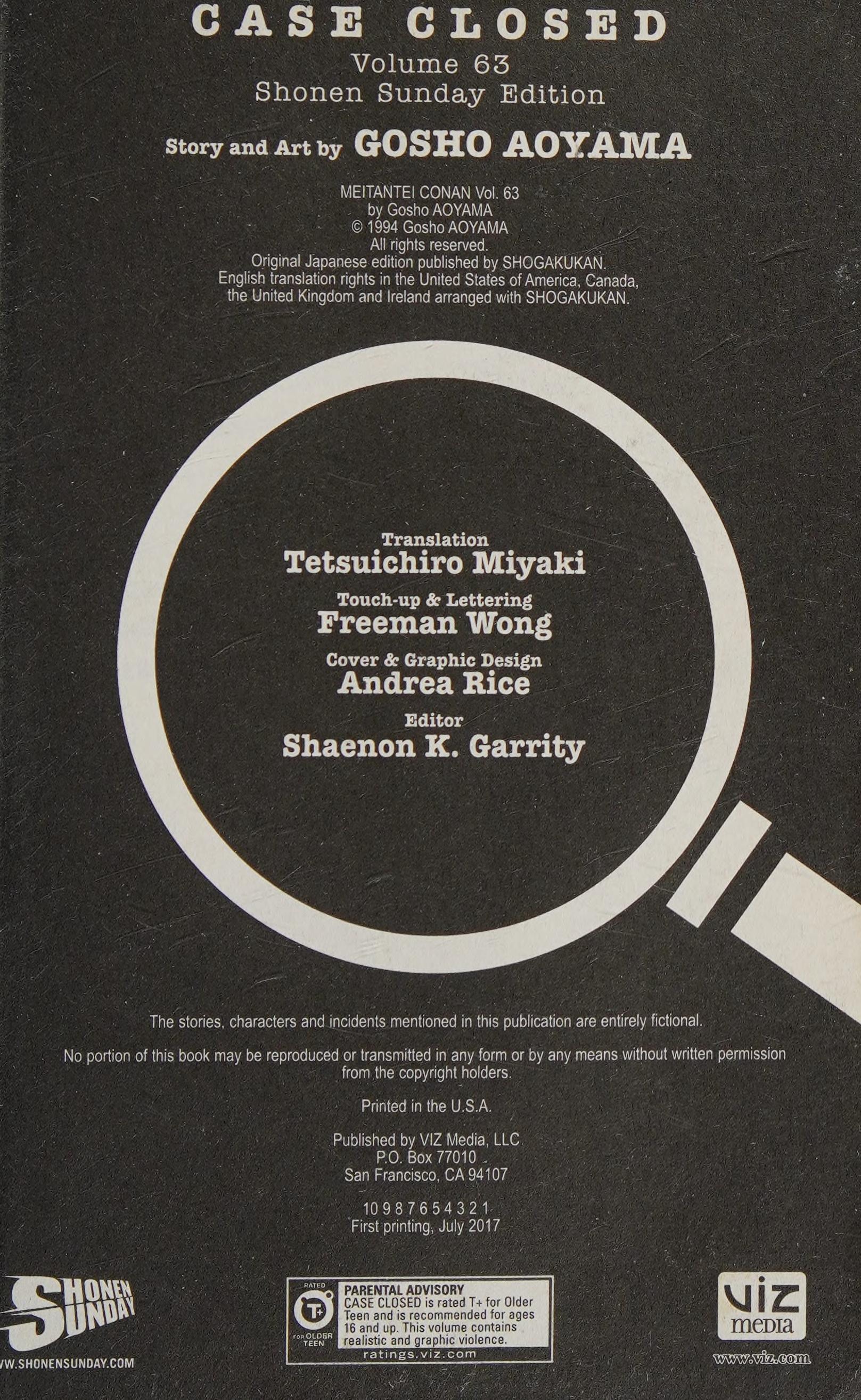 Case Closed #63 cover
