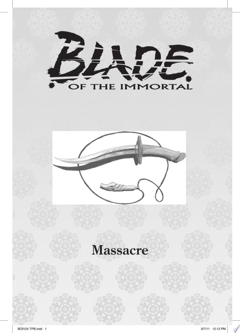 Blade of the Immortal #24 cover