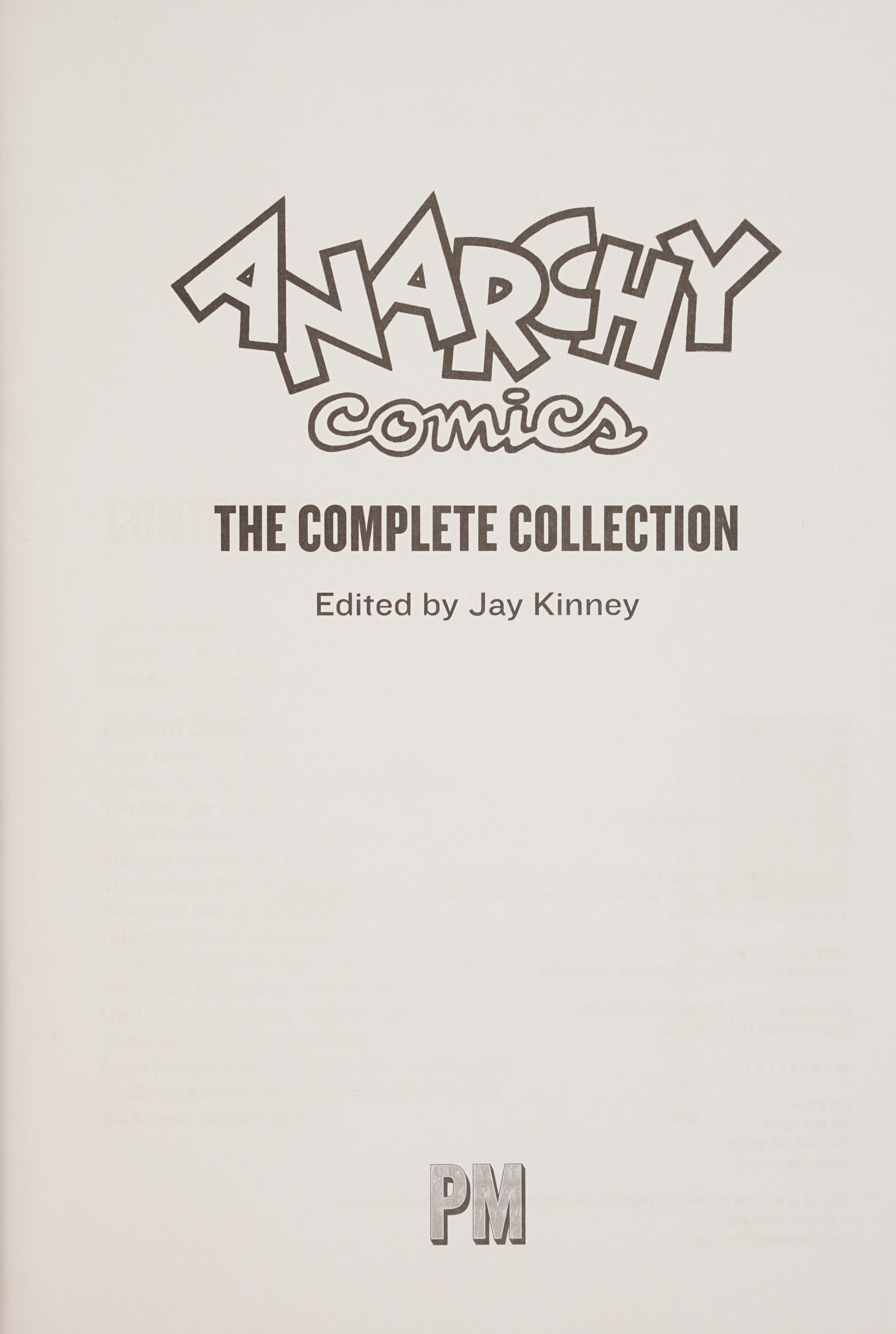 Anarchy Comics: The Complete Collection