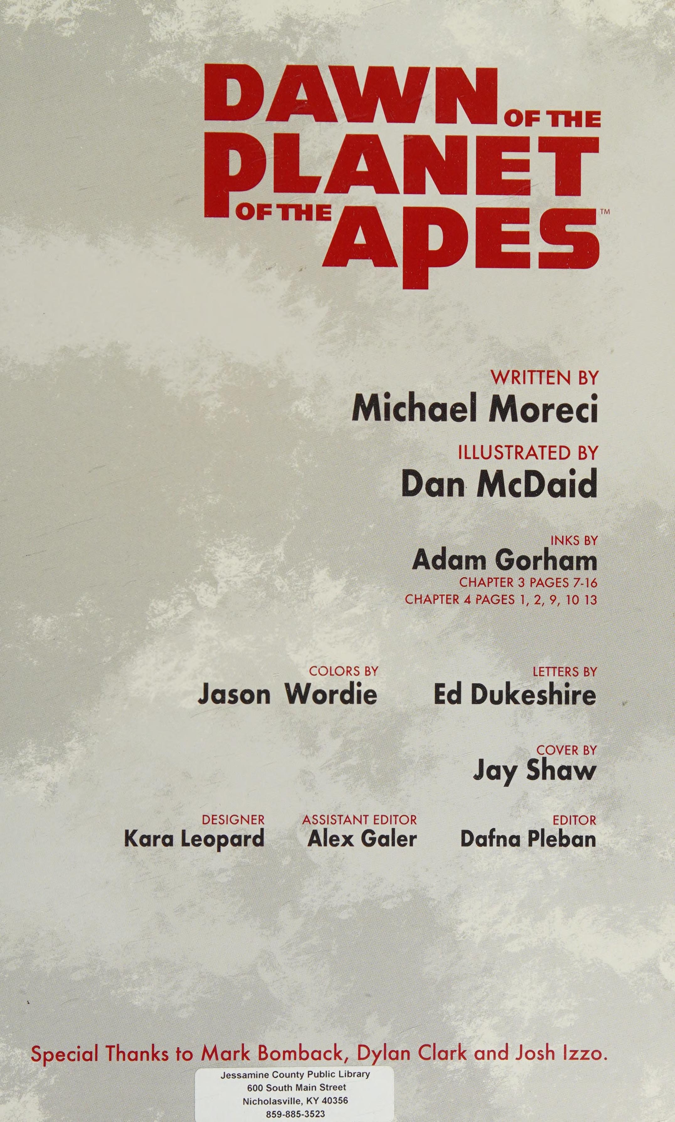 Dawn of the Planet of the Apes #[nn] cover