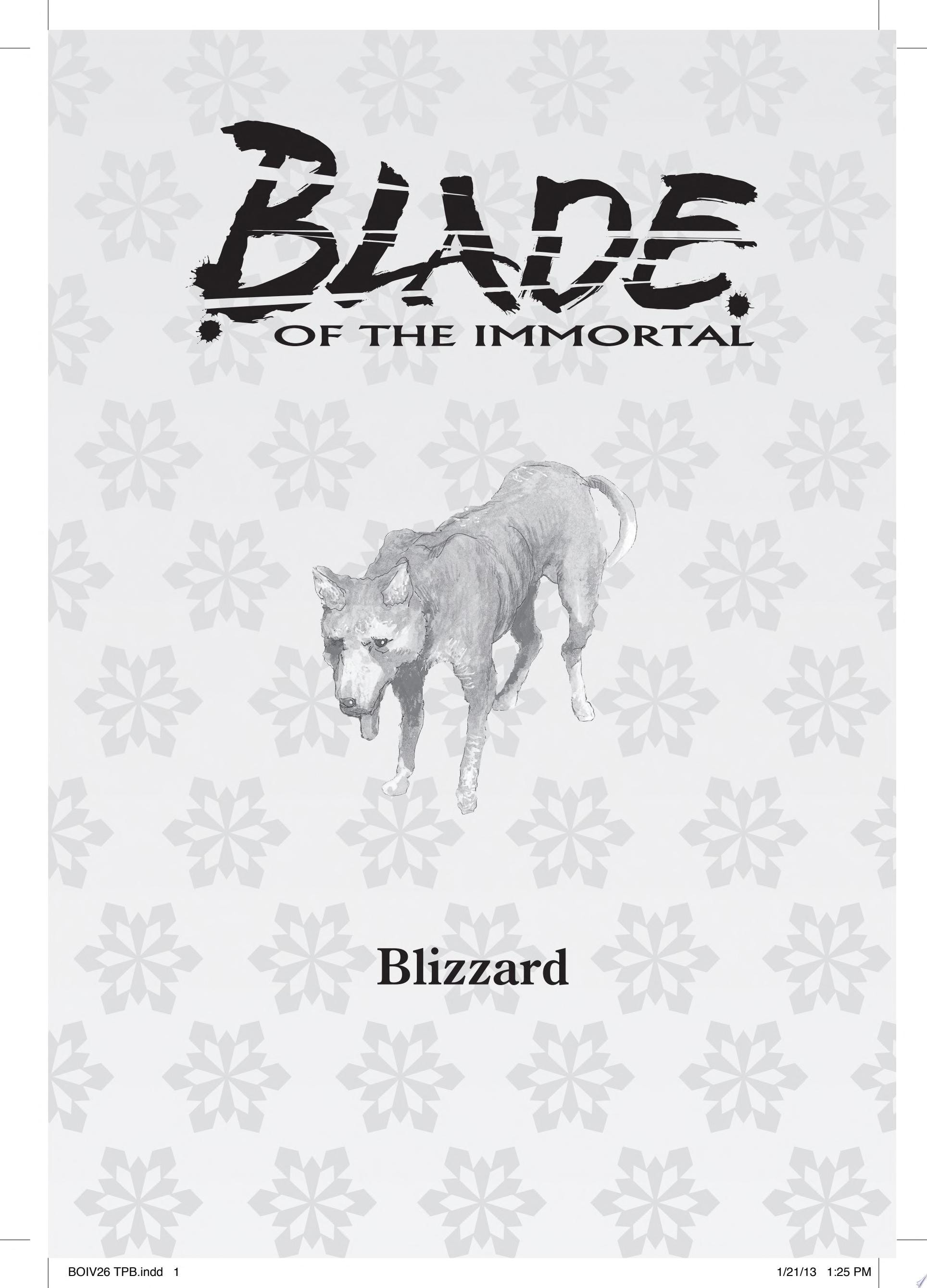 Blade of the Immortal #26 cover