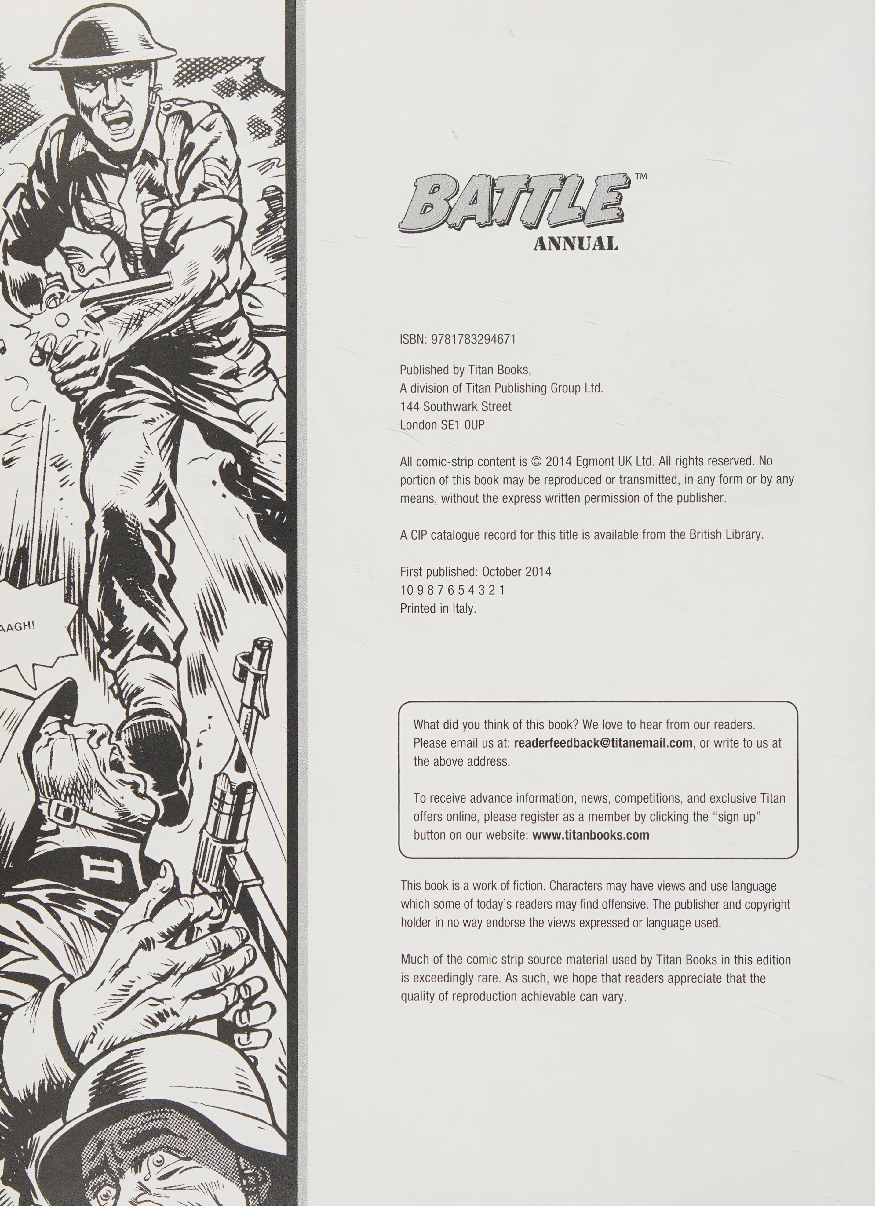 Battle Annual #[nn] cover