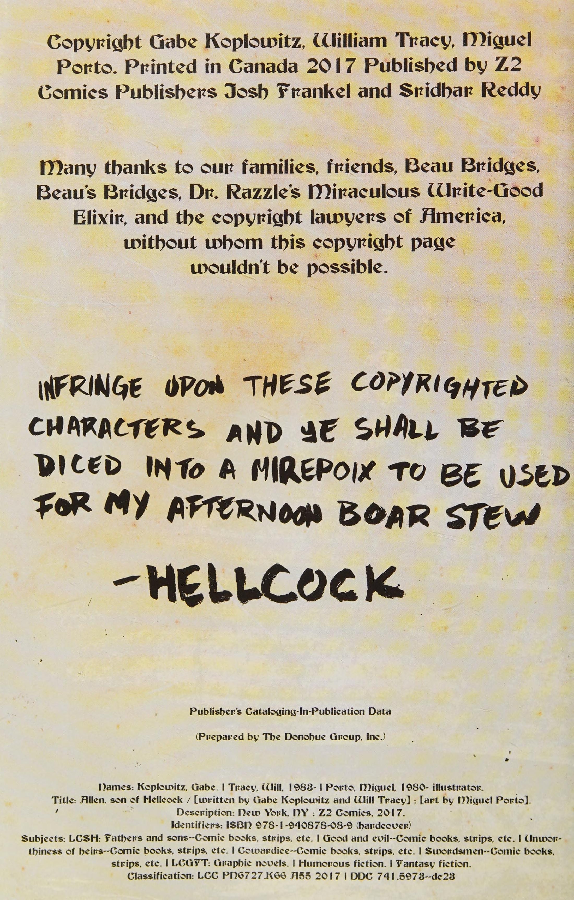 Allen, Son of Hellcock