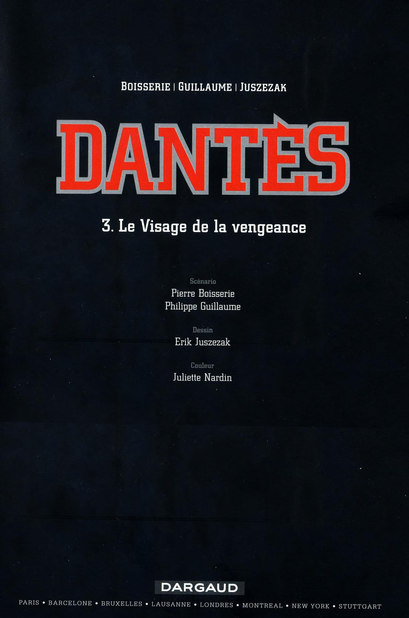 Dantès #3 cover